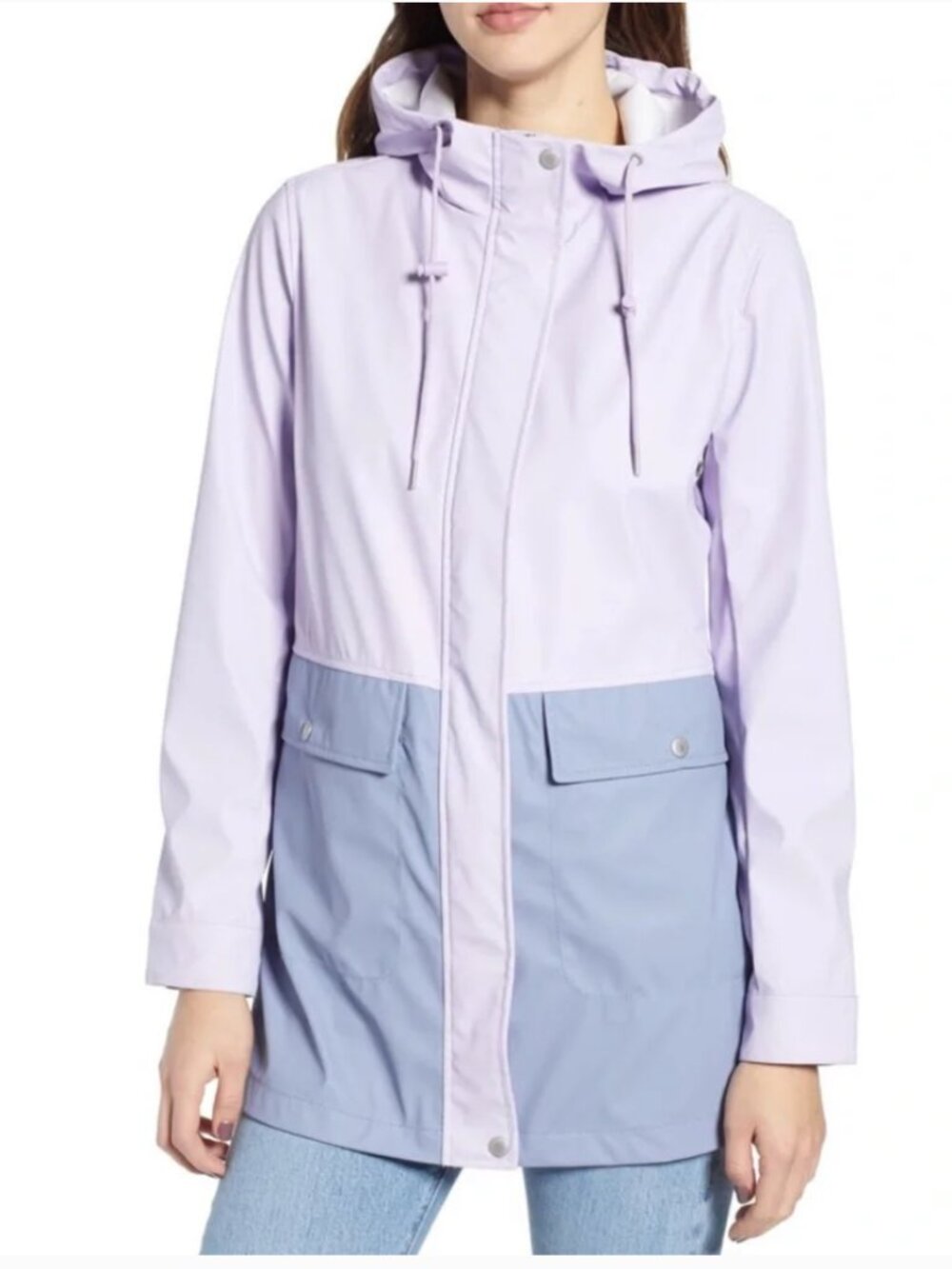 Levi's Women's Midlength Rubberized Pu Rain Jacket M